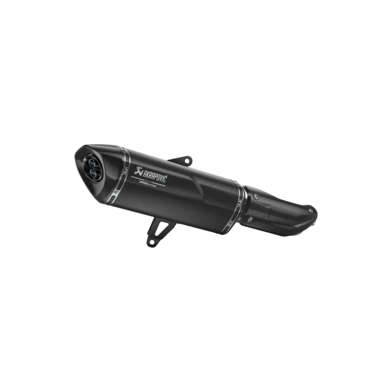 SILENCIADOR SLIP-ON AKRAPOVIČ PRETO PARA TRICITY 300 YAMAHA — vista geral
