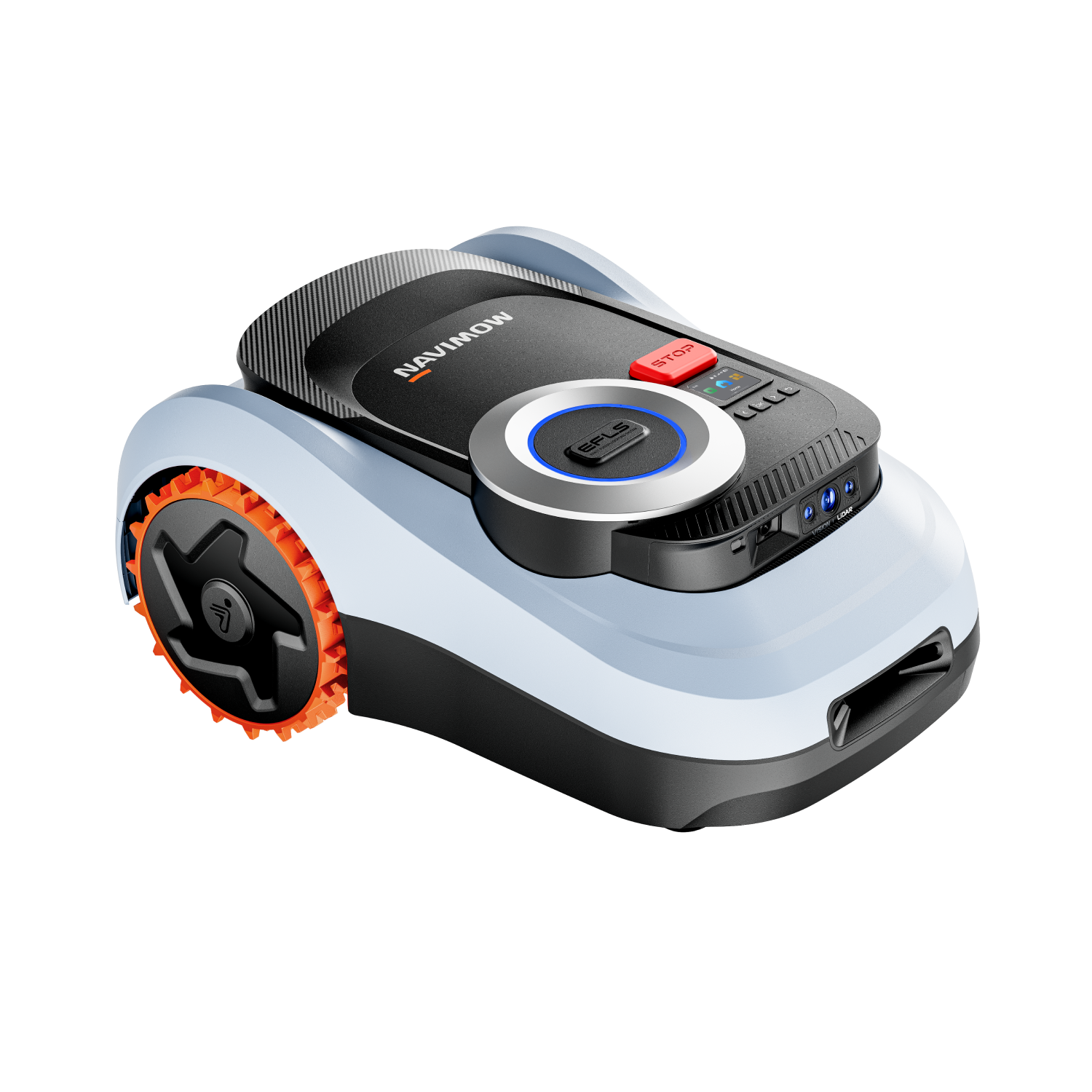 SEGWAY NAVIMOW i220 LiDAR Lawn Mower Robot — front view