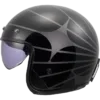 Capacete LS2 BOB II Cosmic Preto Cinza Brilhante