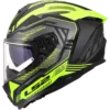 Capacete LS2 CHALLENGER II Dravix Amarelo Hi-Vis Mate