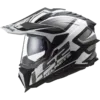 Capacete LS2 EXPLORER Alter Preto Branco Mate