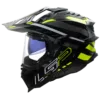 Capacete LS2 EXPLORER CARBON Edge Preto Amarelo Hi-Vis Brilhante