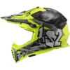 Capacete LS2 FAST EVO II MINI Crusher Preto Amarelo Brilhante