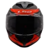 Capacete LS2 STORM III Komai Preto Vermelho Mate