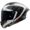 Capacete LS2 THUNDER GP AERO Raute Branco Cinza Brilhante